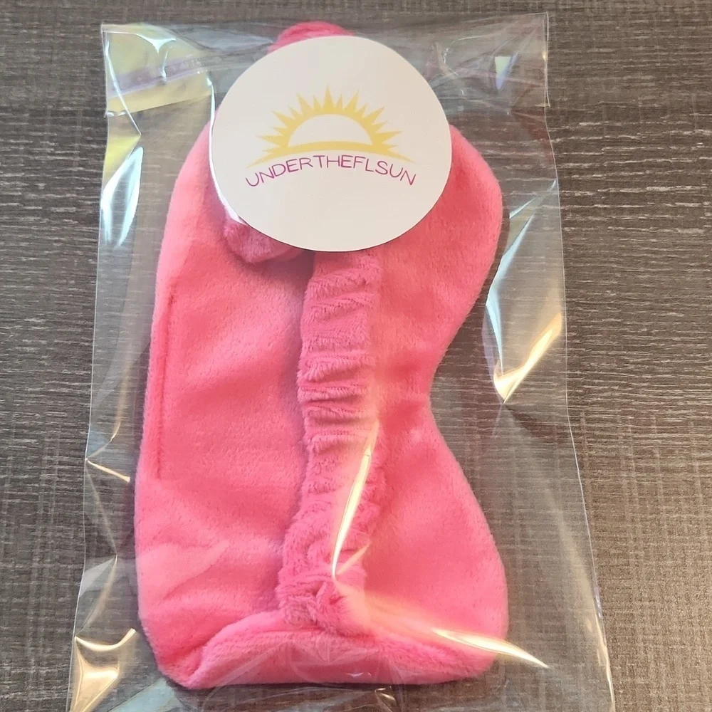 Super Soft Pink Sleep Mask with Fun Slogan